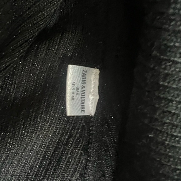 ZADIG & VOLTAIRE bijoux black open back dress - Picture 2 of 4